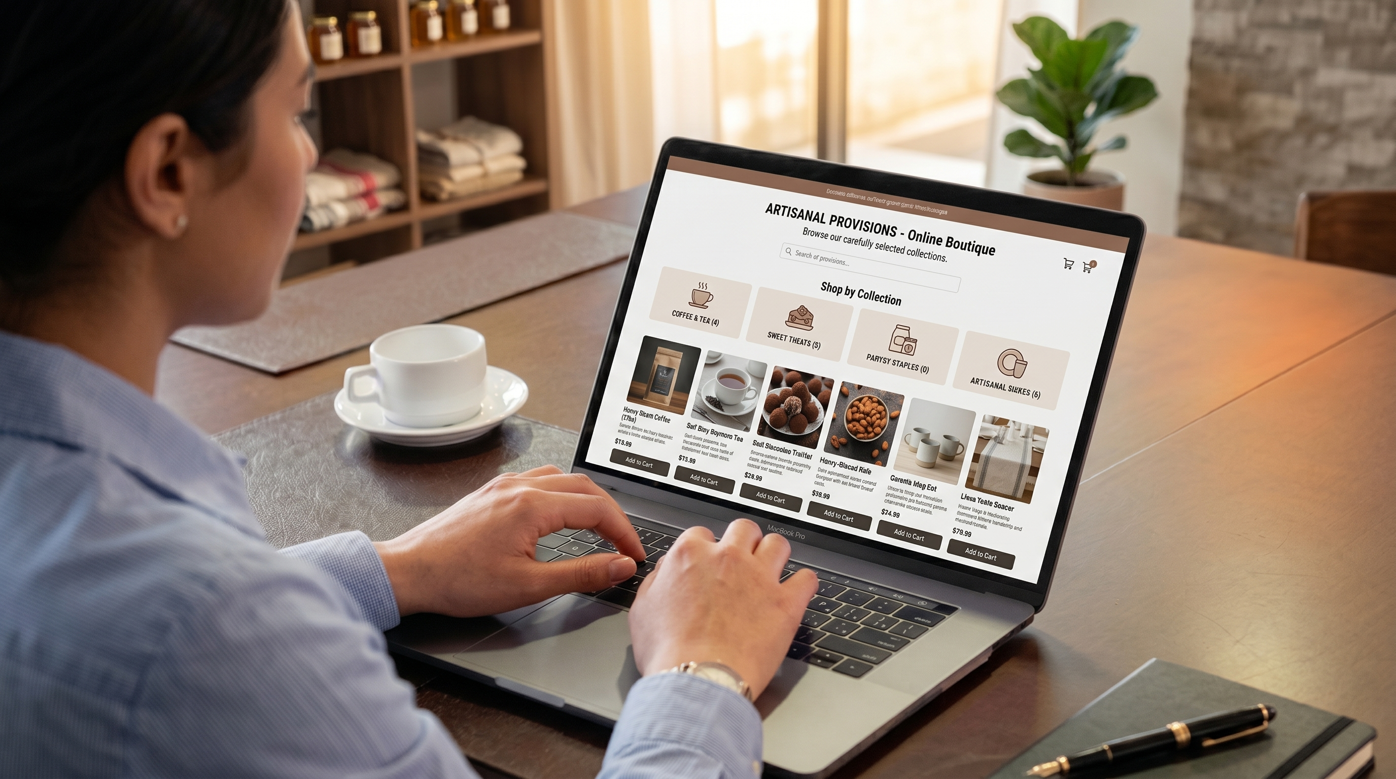 Boutique en ligne consultant ses conditions de vente